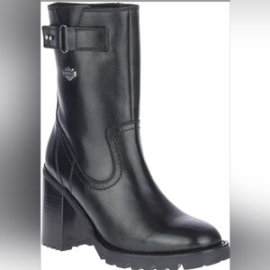 Harley-Davidson Women's Black Leather Boots